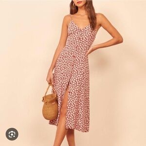 Reformation Gemstone Dress Red Floral
